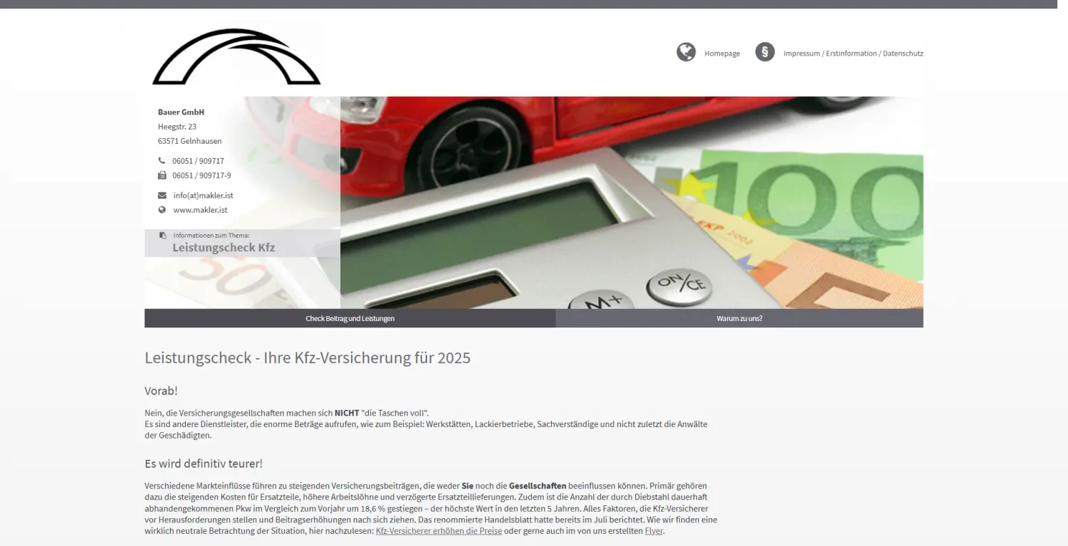 Leistungscheck von Bauer GmbH