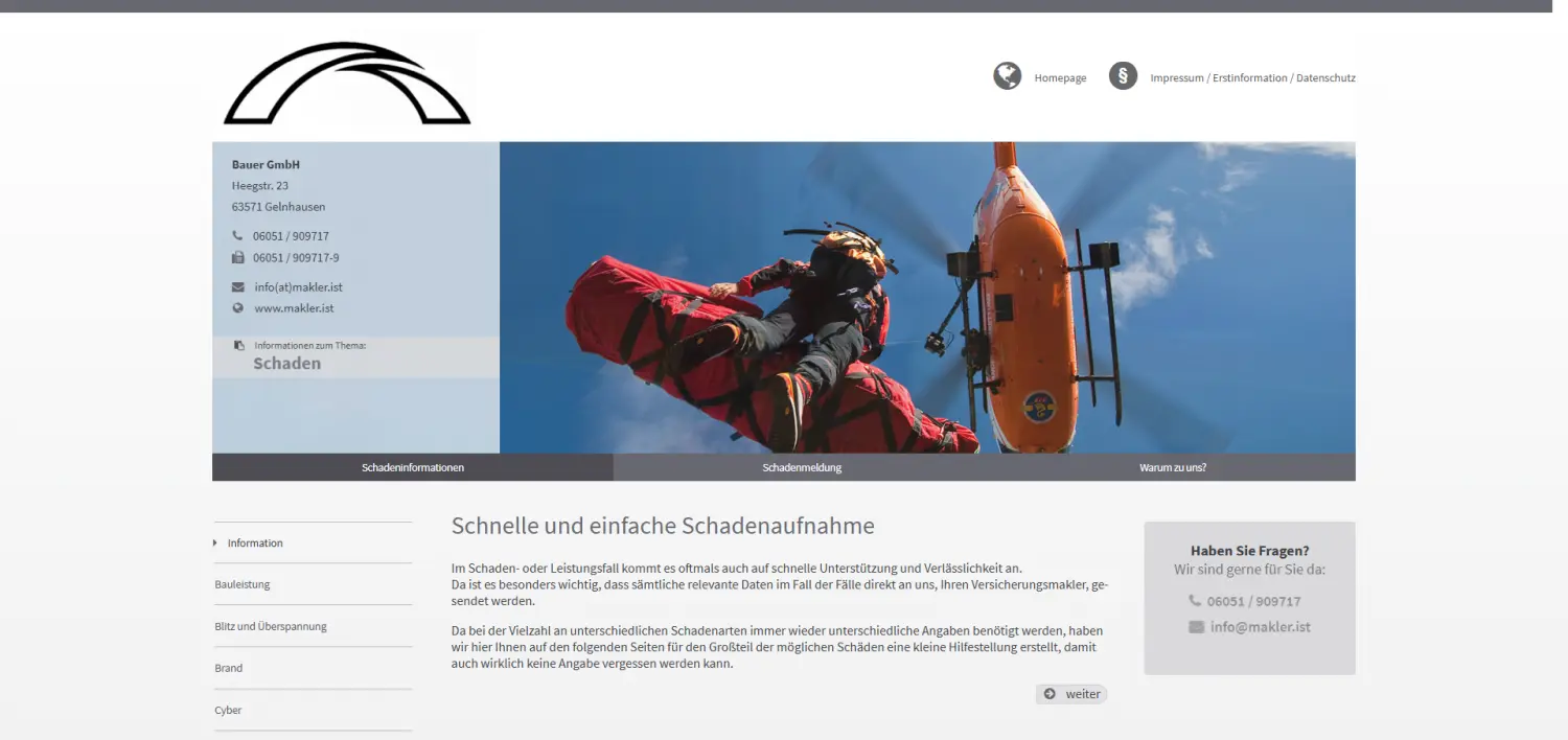 Schaden von Bauer GmbH